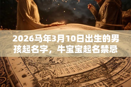 2026马年3月10日出生的男孩起名字，牛宝宝起名禁忌