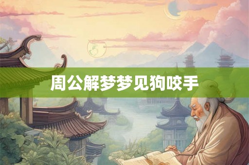 周公解梦梦见狗咬手 周公解梦梦见狗咬手