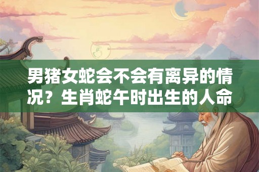 男猪女蛇会不会有离异的情况?生肖蛇午时出生的人命运? 男猪女蛇会不会有离异的情况?生肖蛇午时出生的人命运?