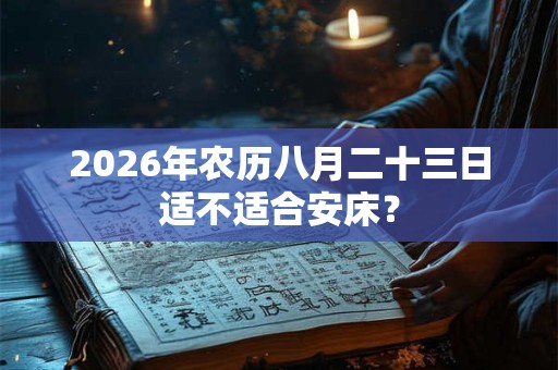 2026年农历八月二十三日适不适合安床？