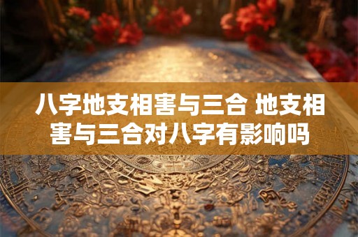 八字地支相害与三合 地支相害与三合对八字有影响吗