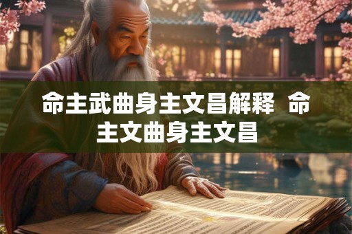 命主武曲身主文昌解释  命主文曲身主文昌