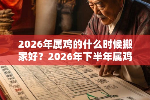 2026年属鸡的什么时候搬家好？2026年下半年属鸡搬家好日子