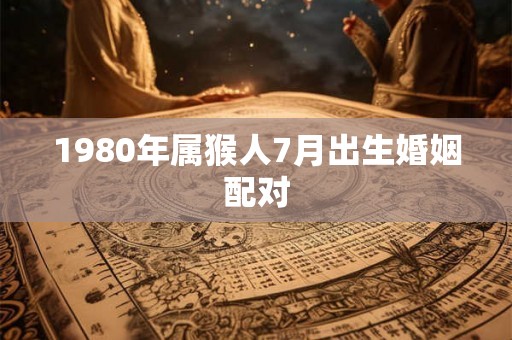 1980年属猴人7月出生婚姻配对