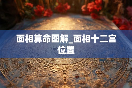 面相算命图解_面相十二宫位置 面相算命图解_面相十二宫位置