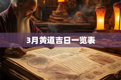 3月黄道吉日一览表