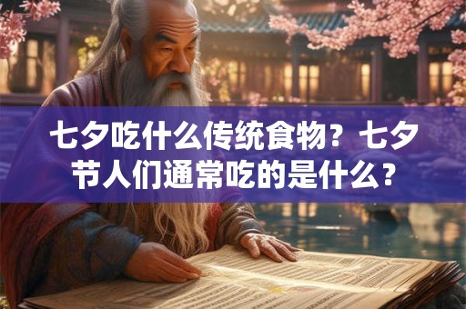 七夕吃什么传统食物?七夕节人们通常吃的是什么? 七夕吃什么传统食物?七夕节人们通常吃的是什么?