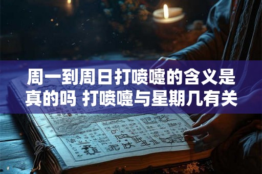 周一到周日打喷嚏的含义是真的吗 打喷嚏与星期几有关吗