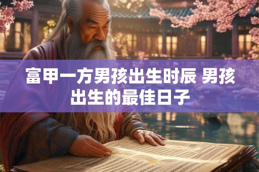 富甲一方男孩出生时辰 男孩出生的最佳日子 富甲一方男孩出生时辰 男孩出生的最佳日子