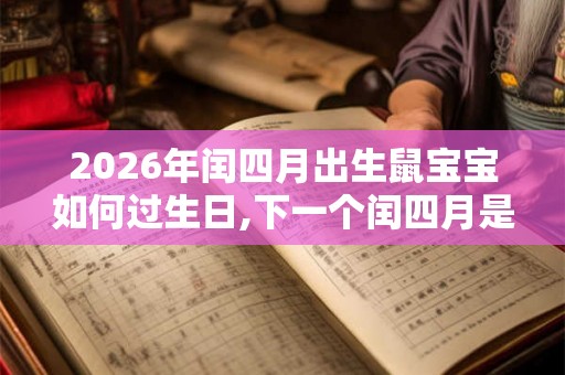 2026年闰四月出生鼠宝宝如何过生日,下一个闰四月是哪年 2026年闰四月出生鼠宝宝如何过生日,下一个闰四月是哪年