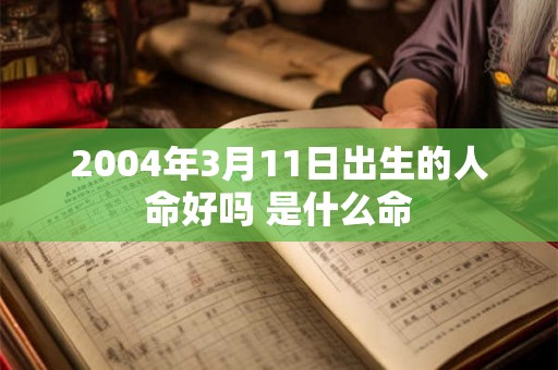 2004年3月11日出生的人命好吗 是什么命