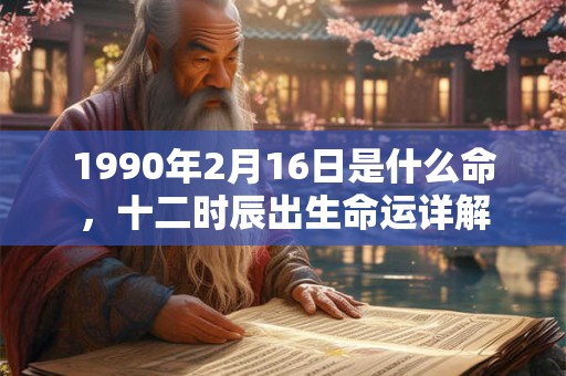 1990年2月16日是什么命,十二时辰出生命运详解 1990年2月16日是什么命,十二时辰出生命运详解