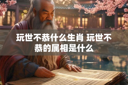 玩世不恭什么生肖 玩世不恭的属相是什么 玩世不恭什么生肖 玩世不恭的属相是什么