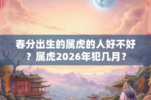 春分出生的属虎的人好不好？属虎2026年犯几月？