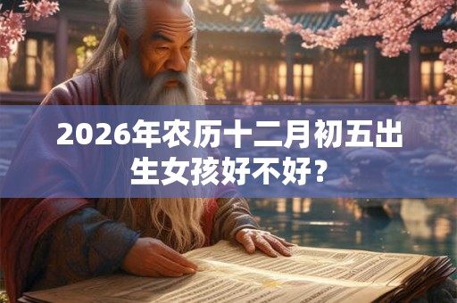 2026年农历十二月初五出生女孩好不好？