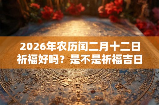 2026年农历闰二月十二日祈福好吗？是不是祈福吉日？