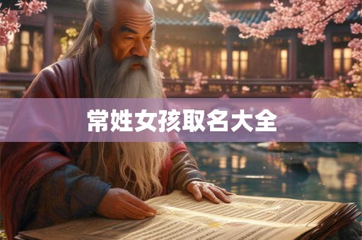 常姓女孩取名大全