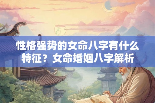 性格强势的女命八字有什么特征?女命婚姻八字解析 性格强势的女命八字有什么特征?女命婚姻八字解析