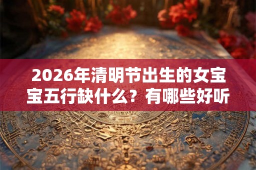 2026年清明节出生的女宝宝五行缺什么？有哪些好听又有诗意的名字