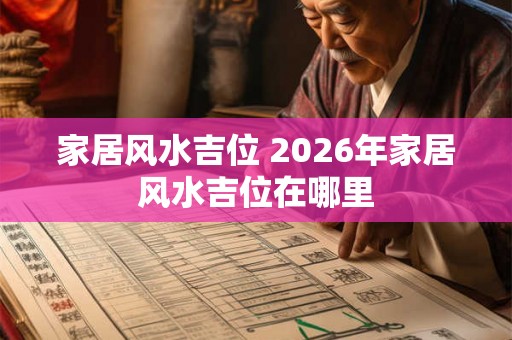 家居风水吉位 2026年家居风水吉位在哪里 家居风水吉位 2026年家居风水吉位在哪里