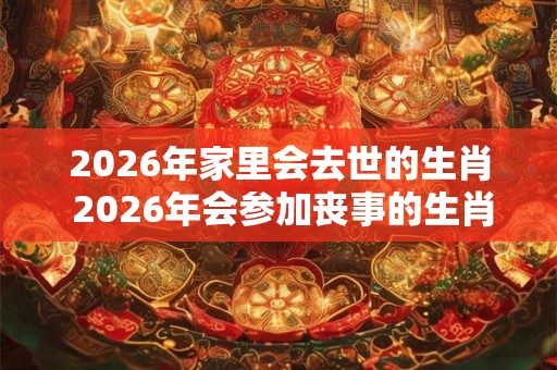 2026年家里会去世的生肖 2026年会参加丧事的生肖