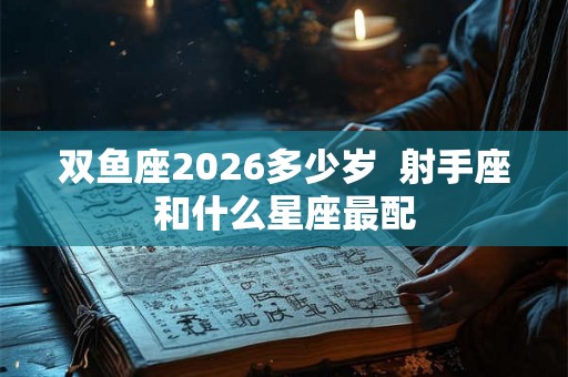 双鱼座2026多少岁  射手座和什么星座最配