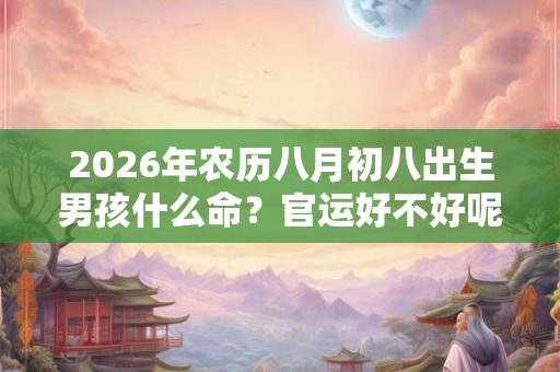 2026年农历八月初八出生男孩什么命？官运好不好呢？