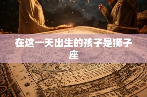 在这一天出生的孩子是狮子座
