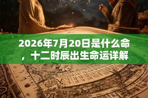 2026年7月20日是什么命,十二时辰出生命运详解 2026年7月20日是什么命,十二时辰出生命运详解