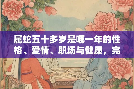 属蛇五十多岁是哪一年的性格、爱情、职场与健康,完全解析! 属蛇五十多岁是哪一年的性格、爱情、职场与健康,完全解析!