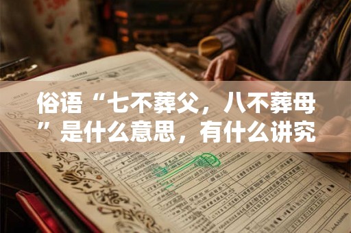俗语“七不葬父，八不葬母”是什么意思，有什么讲究？