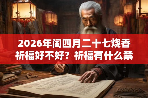 2026年闰四月二十七烧香祈福好不好？祈福有什么禁忌？