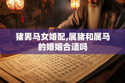 猪男马女婚配,属猪和属马的婚姻合适吗