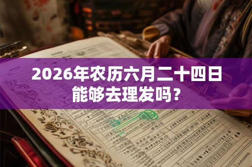 2026年农历六月二十四日能够去理发吗？