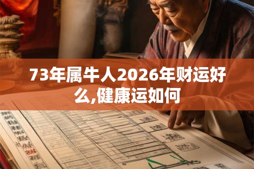 73年属牛人2026年财运好么,健康运如何