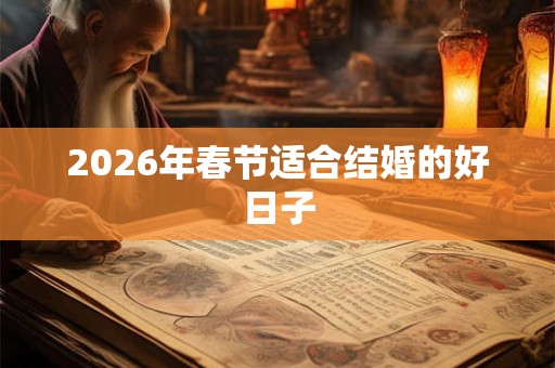 2026年春节适合结婚的好日子