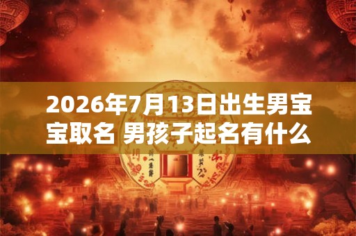 2026年7月13日出生男宝宝取名 男孩子起名有什么注意事项吗