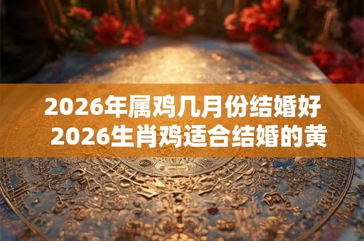 2026年属鸡几月份结婚好 2026生肖鸡适合结婚的黄道吉日 2026年属鸡几月份结婚好 2026生肖鸡适合结婚的黄道吉日