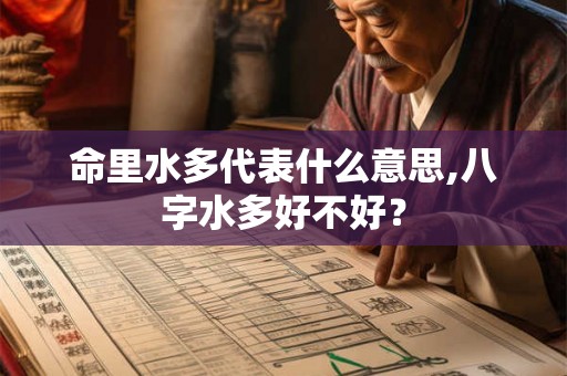 命里水多代表什么意思,八字水多好不好？