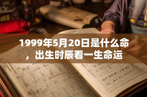 1999年5月20日是什么命，出生时辰看一生命运