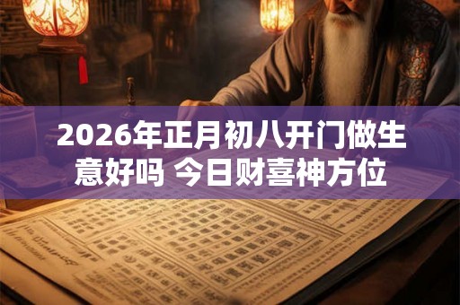 2026年正月初八开门做生意好吗 今日财喜神方位