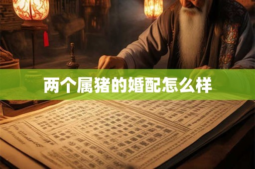 两个属猪的婚配怎么样