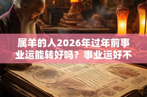 属羊的人2026年过年前事业运能转好吗？事业运好不好？