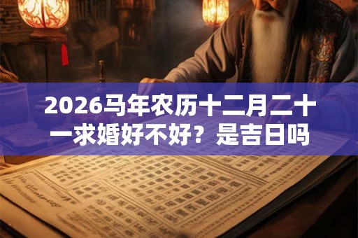 2026马年农历十二月二十一求婚好不好？是吉日吗