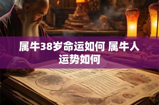 属牛38岁命运如何 属牛人运势如何