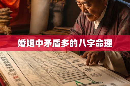 婚姻中矛盾多的八字命理
