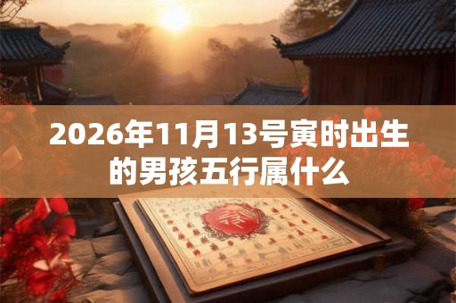 2026年11月13号寅时出生的男孩五行属什么