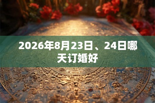 2026年8月23日、24日哪天订婚好
