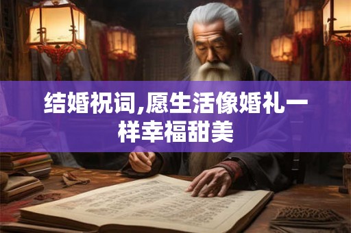结婚祝词,愿生活像婚礼一样幸福甜美