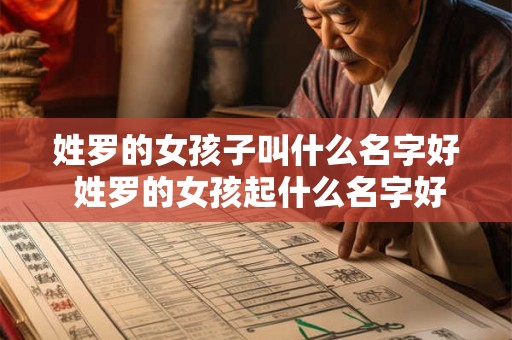姓罗的女孩子叫什么名字好 姓罗的女孩起什么名字好